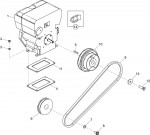 Altrad Belle PCX 20/45 & 20/50 Compactor Plate Spare Parts - Engine & Drive Kit (Hatz)